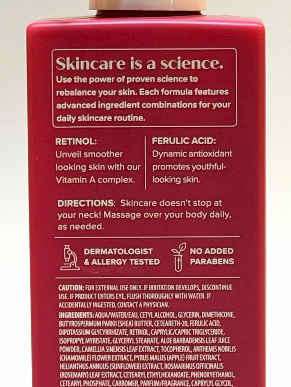 Medix 5.5 Retinol + Ferulic Acid Age Rewind Body Cream 15 oz